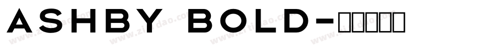 Ashby Bold字体转换